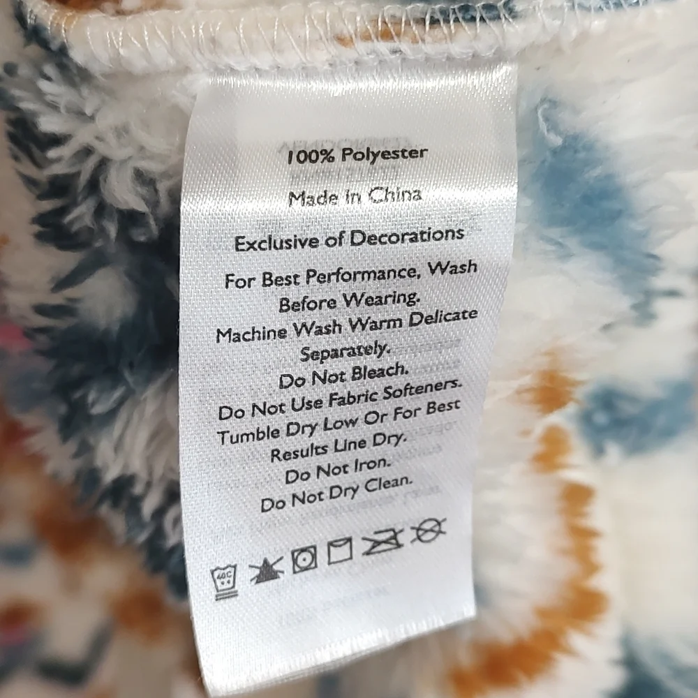 Eddie Bauer Multicolor Patterned Fleece Pullover Size XXL - Picture 3 of 4